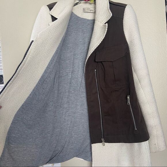 ZARA TRAFALUC Women’s Military Jacket SMALL - Picture 8 of 11